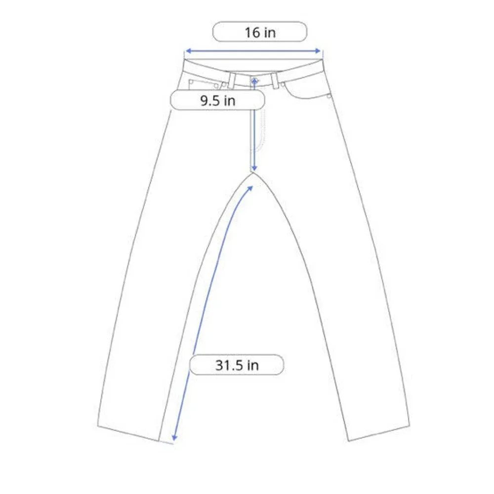 H&M Mens Ripped Denim Jeans 32 x 31‎ Slim Low Waist